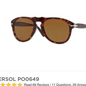 Polarized persol brown glasses unisex